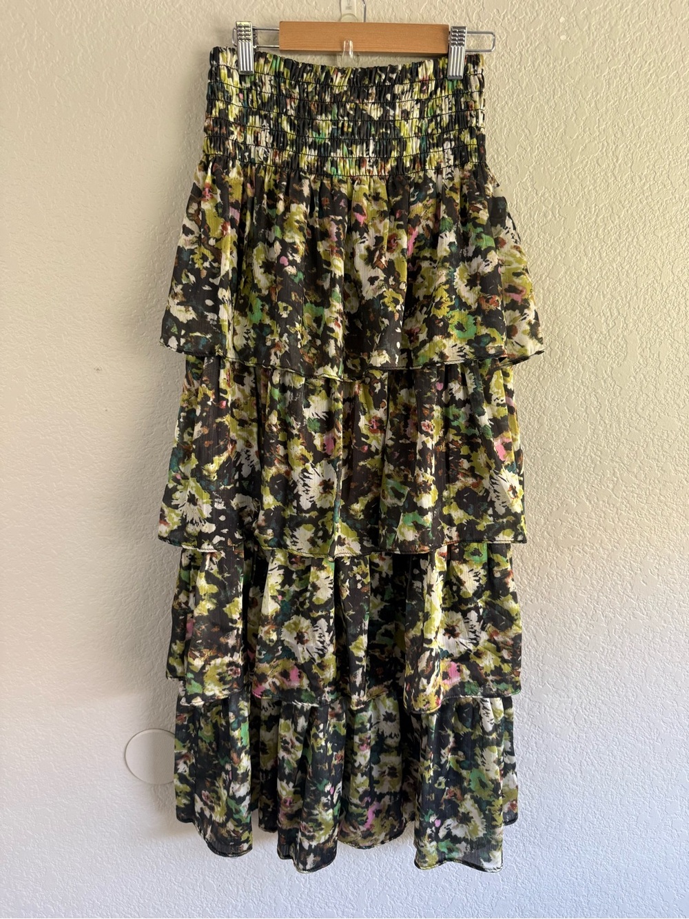 Industry Tiered Floral Maxi Skirt - Multi